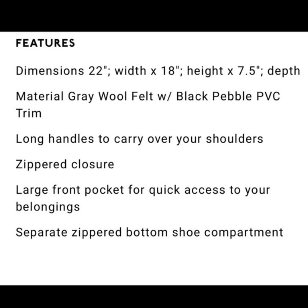 DSW faux wool & leather tote - Picture 9 of 9